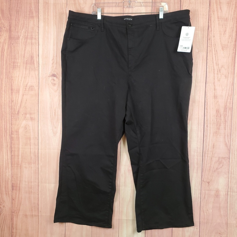 ATHLETA Jeans Sz 26 Flex Kick Flare Black 44x27 NEW NWT